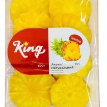 Ананас натуральний сушений "King" без цукру, 500г