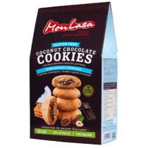 Печиво кокосове з шоколадною начинкою безглютенове Monlasa 120 г