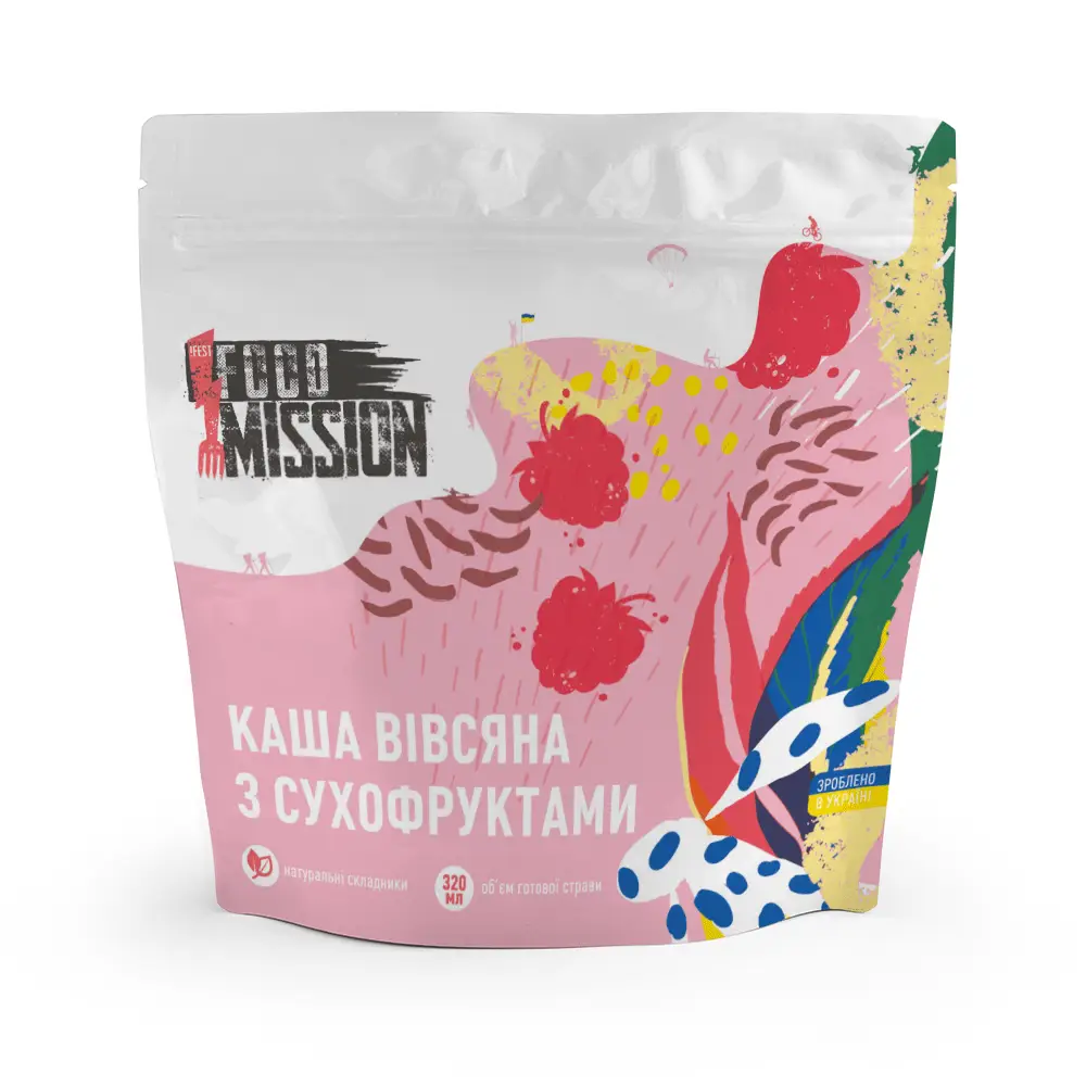 Каша вівсяна з сухофруктами ТМ Fest Food Mission, 100 г